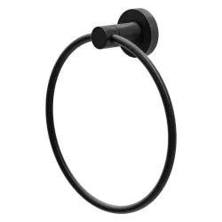 Wieszak na ręczniki pierścień śr. 155mm czarny mod. GORLIZ-3
