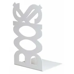 Podpórka do książek stalowa biała 210x120mm mod. BOOKS