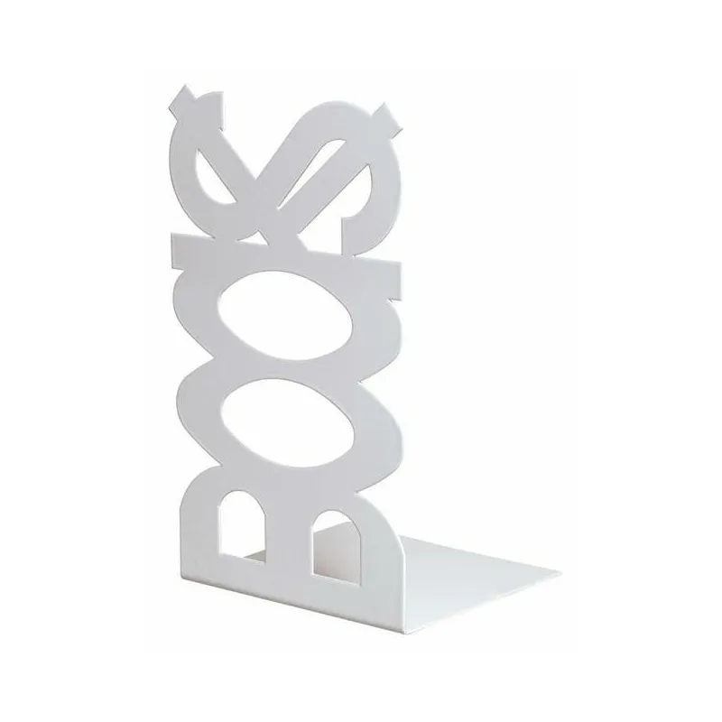 Podpórka do książek stalowa biała 210x120mm mod. BOOKS