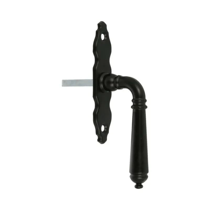 Klamka okienna czarna 100x22mm trzpień 6mm mod. 122