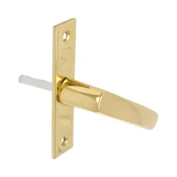 Klamka okienna mosiężna lakierowana trzpień 6mm mod. 120