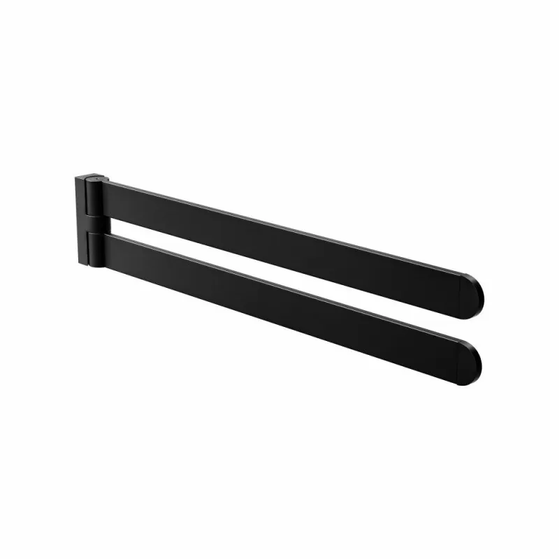 Wieszak na ręczniki ruchomy podwójny 434mm czarny mod. OMA-3
