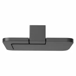 Uchwyt na papier toaletowy z klapką 134mm czarny mod. OMA-6