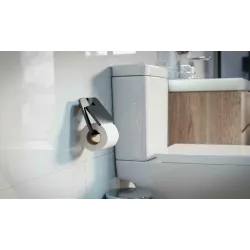 Uchwyt na papier toaletowy z klapką 134mm czarny mod. OMA-6