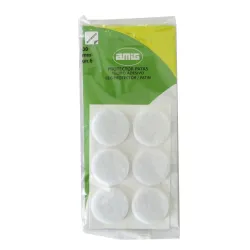 Podkładki filcowe okrągłe 30mm białe 6sztuk mod. 80