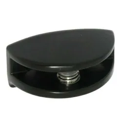 Podpórki uchwyty do szkła 6mm czarne 2szt. mod. 32 DIS