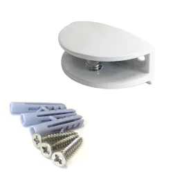 Podpórka półki szklanej 10mm biała mod.31