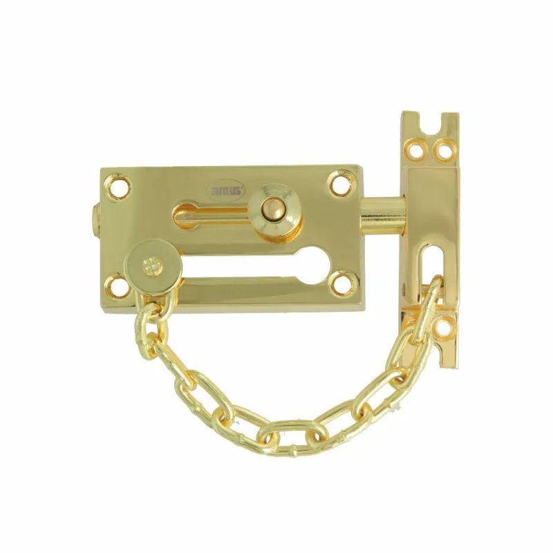 Zasuwa z łańcuchem 80x45mm mosiądzowana mod. 475