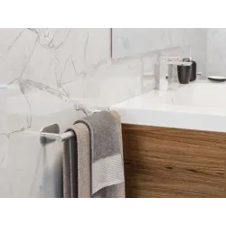 Wieszak na ręczniki 400mm czarny przyklejany mod. EA-1