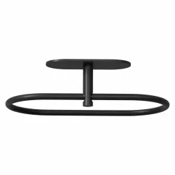 Wieszak na ręczniki pierścień 205mm czarny przyklejany mod. EA-2