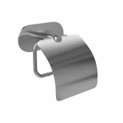 Uchwyt na papier toaletowy z klapką  141mm mod. EA-4 inox (D) przyklejany