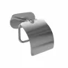 Uchwyt na papier toaletowy z klapką  141mm mod. EA-4 inox (D) przyklejany