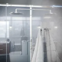 Wieszak łazienkowy 100mm inox przyklejany mod. EA-5