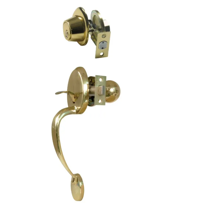 Klamka w stylu amerykańskim mosiądz  lakierowany mod. 1900