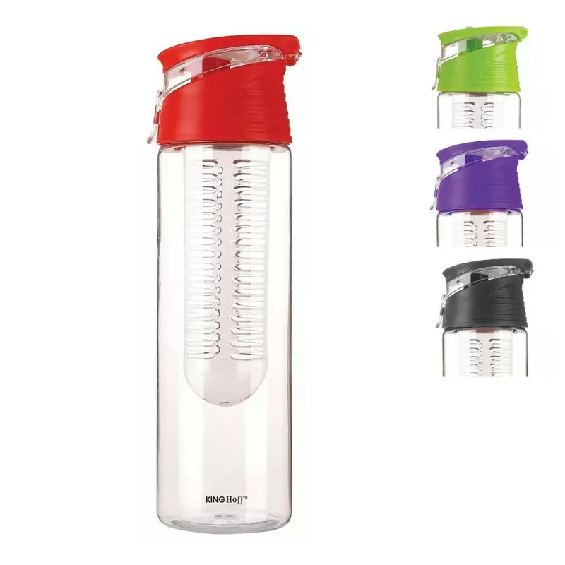 Butelka do wody z wkładem tritan 0,8l różne kolory Kinghoff