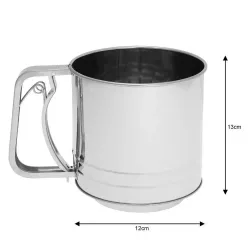 Przesiewacz do mąki, stal szlachetna 12x13cm, 450g Kinghoff