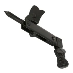 Blokada okiennicy z odbojem ozdobna czarna twarz AMIG mod. 6