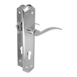 Klamka na wkładkę 85mm mosiężna chrom mat mod. Beta PB85 AMIG