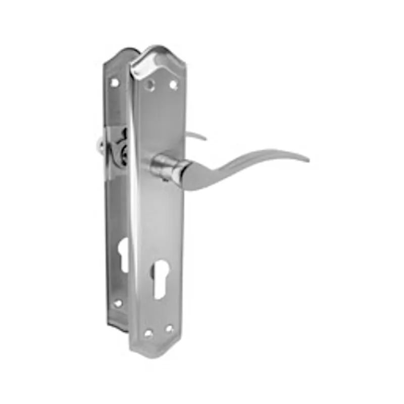 Klamka na wkładkę 85mm mosiężna chrom mat mod. Beta PB85 AMIG