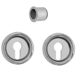 Uchwyt wpuszczany SCIVOLA-TRE na wkładkę u/p okrągłe stal chrom połysk