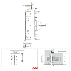 Zamek magnetyczny TOUCH 18x196mm biały do drzwi ukrytych