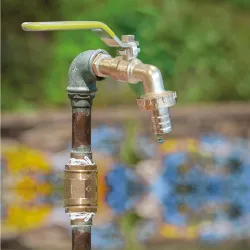 Zawór czerpalny, kranik 1/2"-3/4" niklowany mod. 2245