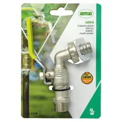 Zawór czerpalny, kranik 1/2"-3/4" niklowany mod. 2245