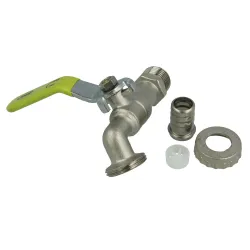 Zawór czerpalny, kranik 1/2"-3/4" niklowany mod. 2245