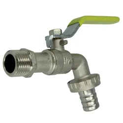 Zawór czerpalny, kranik 1/2"-3/4" niklowany mod. 2245