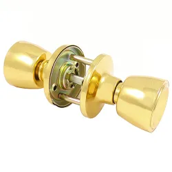 Gałka obrotowa podwójna mosiądz lakierowany do pokoju mod.606