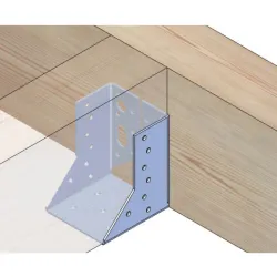 Wspornik wieszak belki 100mm czarny 141x80mm mod. 354