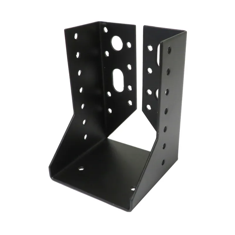 Wspornik wieszak belki 80mm czarny 122x82mm mod. 354