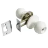 Gałka z zamkiem do łazienki mod.612 biała