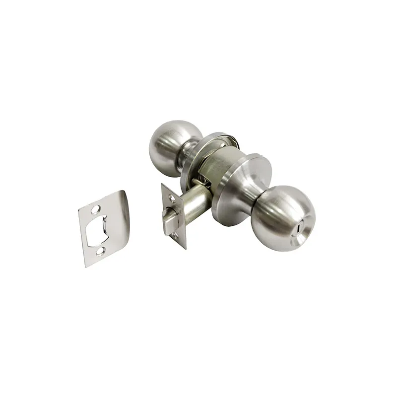 Gałka z zamkiem łazienkowa chrom mat mod. 612 DIS