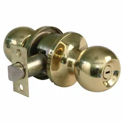 Gałki z mechnizmem zamykania łazienkowe mosiężne polerowane mod.612