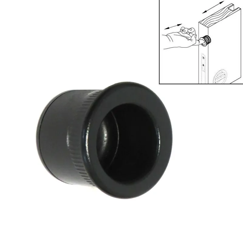 Uchwyt na palec czarny SCIVOLA naparstek do drzwi przesuwnych