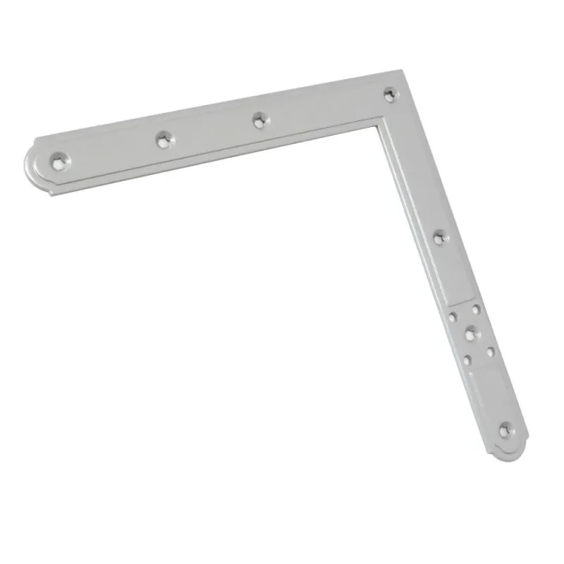 Narożnik 220x220mm srebrny 150mm górny prawy / dolny lewy