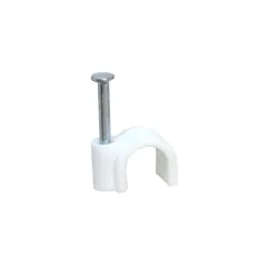 Uchwyt kablowy zacisk do kabli 8mm KLIP wbijany biały mod. 3441