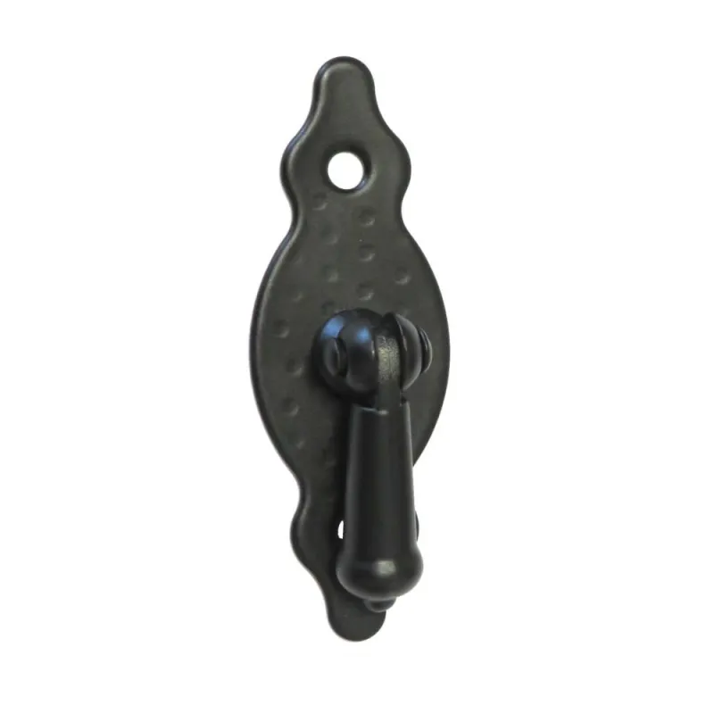 Uchwyt meblowy kołatka czarny 28x80mm pionowy mod. 1005