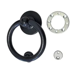 Kołatka Bull Ring Hardex czarny antyk