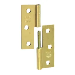 Zawias meblowy 51x36mm mosiądzowany LEWY (pl) mod. 540