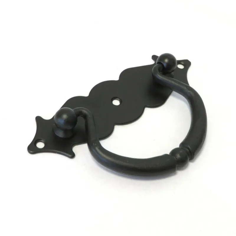 Uchwyt meblowy stalowy kołatka 100x31mm czarny mod. 1003 DIS