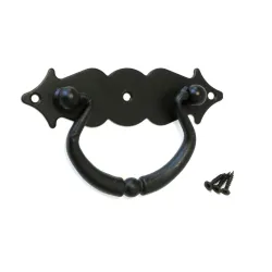 Uchwyt meblowy stalowy kołatka 100x31mm czarny mod. 1003 DIS