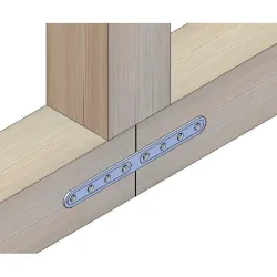 Łącznik płaski stal nierdzewna inox 206x20mm mod. 505