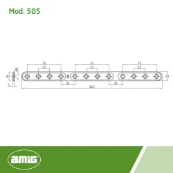 Łącznik płaski mod.505-312x20 cynk