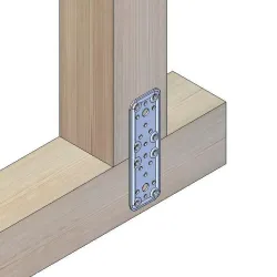 Łącznik płaski ciesielski 120x50mm czarny mod. 500