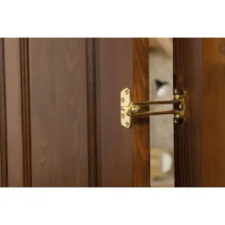 Łańcuch drzwiowy sztywny 120mm mosiądzowany połysk mod. 2