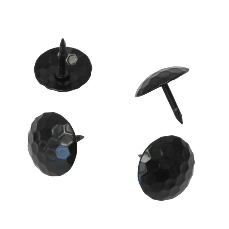 Ćwieki gwoździe ozdobney okrągłe 25mm czarne mod.5 DIS 4szt.