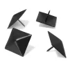 Ćwieki gwoździe ozdobne piramidki 40x40 czarne mod.2 DIS 4szt.