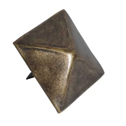 Ćwiek gwóźdź ozdobny piramida 40mm złoto antyczne mod.2